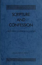 Cover of: Scripture and confession