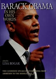 Cover of: Barack Obama in his own words by Barack Obama