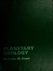 Cover of: Planetary geology