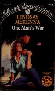 Cover of: One man's war