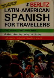 Cover of: Latin-American Spanish for travellers