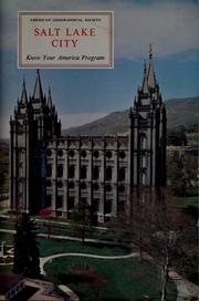 Cover of: Salt Lake City by American Geographical Society of New York