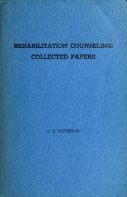 Cover of: Rehabilitation counseling: collected papers