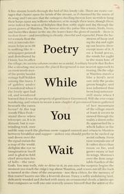 Poetry while you wait by Pikes Peak Poet Laureate Project