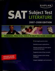Cover of: SAT subject test: Literature