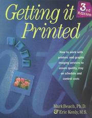 Cover of: Getting it printed by Mark Beach