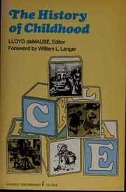 Cover of: The history of childhood by Lloyd DeMause