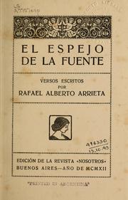 Cover of: El espejo de la fuente by Arrieta, Rafael Alberto