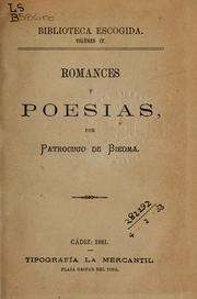 Cover of: Romances y poesias