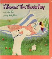 Cover of: "I remember!" cried Grandma Pinky