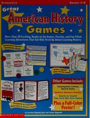 Cover of: Great American history games by Lorraine Jean Hopping