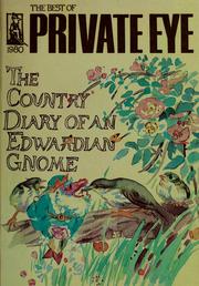 Cover of: The Country diaryof an Edwardian gnome.