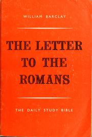 Cover of: The Letter to the Romans
