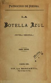 Cover of: La botella azul: novela original.