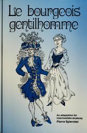 Cover of: Le bourgeois gentilhomme