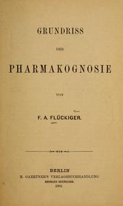 Cover of: Grundriss der Pharmakognosie