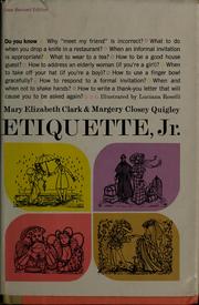 Cover of: Etiquette, Jr. by Mary E. Clark