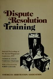 Dispute resolution training by American Arbitration Association