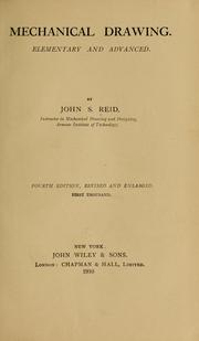 Cover of: Mechanical drawing by Reid, John S.
