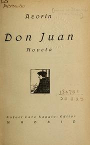 Cover of: Don Juan: novela