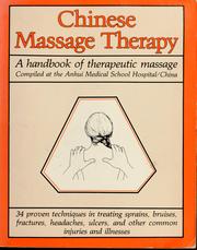 Cover of: Chinese massage therapy: a handbook of therapeutic massage