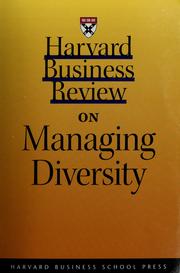 Cover of: Harvard business review on managing diversity