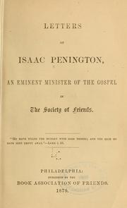 Cover of: Letters of Issac Penington | Isaac Penington