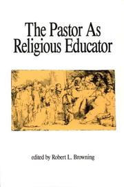 Cover of: The Pastor as religious educator