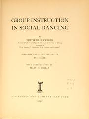 Cover of: Group instruction in social dancing