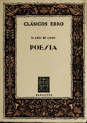 Cover of: Poesia by Luis de León