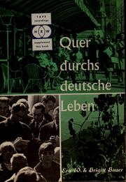 Cover of: Quer durchs deutsche Leben by Eric W. Bauer