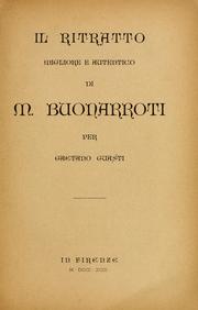 Cover of: Il ritratto migliore e autentico di M. Buonarroti