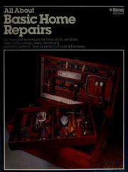 Cover of: All about basic home repairs by T. Jeff Williams