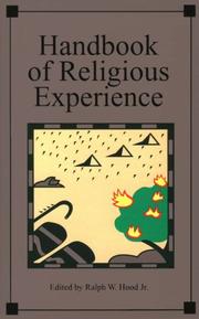 Cover of: Handbook of religious experience