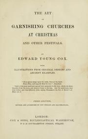 Cover of: The art of garnishing churches at Christmas and other festivals