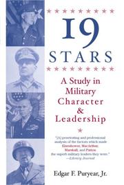 Cover of: 19 stars: a study in military character and leadership