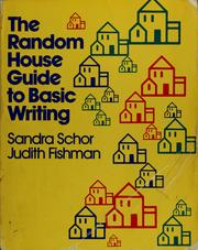 Cover of: The Random House guide to basic writing