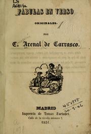 Cover of: Fabulas en verso originales by Concepción Arenal