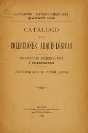 Cover of: Catálogo de las colecciones arqueológicas