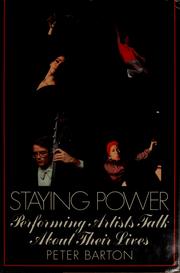 Cover of: Staying power: performing artists talk about their lives
