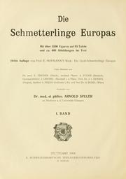 Cover of: Die Schmetterlinge Europas by Ernst Hofmann