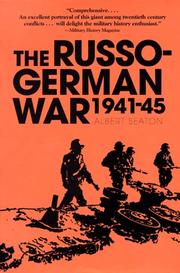 Cover of: Russo German War, 1941-45 by Albert Seaton