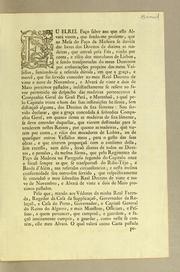 Cover of: Eu Elrei. Faço saber aos que este alvará virem, que sendo-me presente, que na Mesa do Paço da Madeira se duvída dar livres dos direitos da dizima as madeiras ..