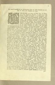 Cover of: Ley para se prenderem os deliquentes antes da culpa formada nos crimes &c: De 19 de Outubro de 1754