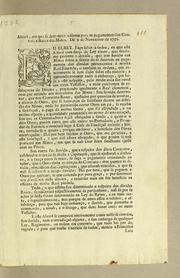 Cover of: Alvará, em que se determina a fórma para os pagamentos dos contratos reaes das minas: De 9 de Novembro de 1752