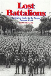 Lost Battalions by Franz Steidl