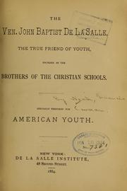 Cover of: The Ven. John Baptist de la Salle