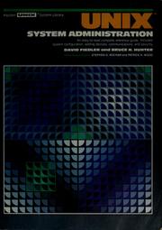Cover of: UNIX system administration | David Fiedler