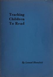Cover of: Teaching children to read
