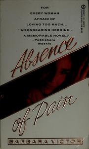 Cover of: Absence of pain: a novel